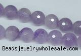 CNA423 15.5 inches 10mm faceted round natural lavender amethyst beads