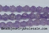 CNA431 15.5 inches 8*8mm skull shape natural lavender amethyst beads