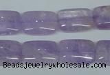 CNA441 15.5 inches 15*20mm rectangle natural lavender amethyst beads