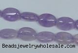 CNA443 15.5 inches 10*12mm oval natural lavender amethyst beads