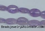 CNA444 15.5 inches 10*14mm oval natural lavender amethyst beads