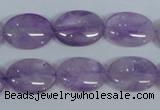 CNA447 15.5 inches 15*20mm oval natural lavender amethyst beads