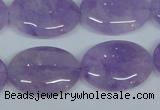 CNA450 15.5 inches 22*30mm oval natural lavender amethyst beads