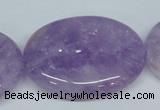 CNA452 15.5 inches 30*40mm oval natural lavender amethyst beads