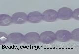 CNA453 15.5 inches 8*12mm faceted oval natural lavender amethyst beads