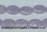 CNA455 15.5 inches 12*16mm faceted oval natural lavender amethyst beads