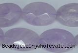 CNA458 15.5 inches 18*25mm faceted oval natural lavender amethyst beads