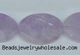 CNA459 15.5 inches 22*30mm faceted oval natural lavender amethyst beads