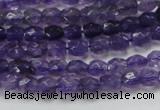 CNA50 15.5 inches 6*7mm faceted rice grade A natural amethyst beads