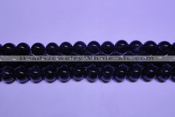 CNA562 15.5 inches 8mm round AA grade natural dark amethyst beads