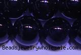 CNA565 15.5 inches 14mm round AA grade natural dark amethyst beads