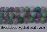 CNA651 15 inches 6mm round lavender amethyst & amazonite beads