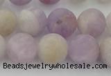 CNA674 15.5 inches 12mm round matte lavender amethyst beads