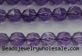 CNA68 15.5 inches 6mm faceted round natural amethyst beads