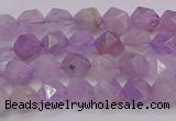 CNA691 15.5 inches 6mm faceted nuggets lavender amethyst beads