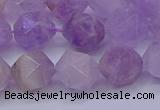 CNA694 15.5 inches 12mm faceted nuggets lavender amethyst beads