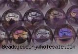 CNA704 15.5 inches 12mm round AB-color amethyst gemstone beads