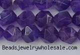 CNA758 15.5 inches 8mm faceted nuggets amethyst beads wholesale