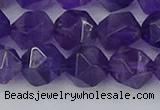 CNA760 15.5 inches 12mm faceted nuggets amethyst beads wholesale