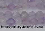 CNA761 15.5 inches 6mm faceted nuggets light lavender amethyst beads