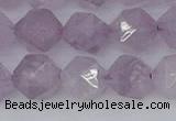 CNA764 15.5 inches 12mm faceted nuggets light lavender amethyst beads