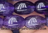 CNA772 15.5 inches 8*11mm rice amethyst gemstone beads