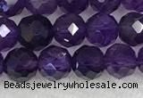 CNA774 15.5 inches 6mm faceted round amethyst gemstone beads