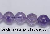 CNA803 15.5 inches 10mm round natural light amethyst beads