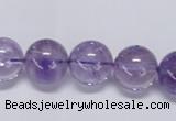 CNA804 15.5 inches 12mm round natural light amethyst beads