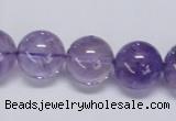 CNA806 15.5 inches 16mm round natural light amethyst beads