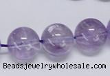 CNA808 15.5 inches 20mm round natural light amethyst beads