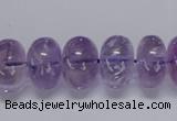 CNA812 15.5 inches 10*16mm rondelle natural light amethyst beads