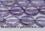 CNA830 15.5 inches 10*14mm oval natural light amethyst beads