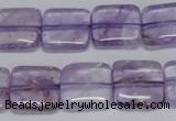 CNA840 15.5 inches 10mm square natural light amethyst beads