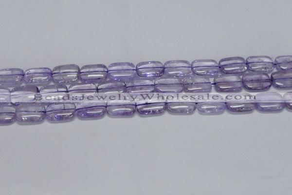 CNA851 15.5 inches 12*16mm rectangle natural light amethyst beads