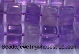 CNA902 15.5 inches 11*15*15mm faceted triangle natural amethyst beads