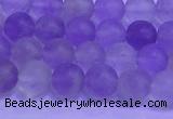 CNA911 15.5 inches 6mm round matte amethyst gemstone beads