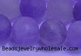 CNA916 15.5 inches 16mm round matte amethyst gemstone beads