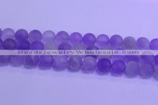 CNA916 15.5 inches 16mm round matte amethyst gemstone beads