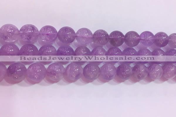 CNA956 15.5 inches 12mm round natural lavender amethyst beads