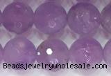 CNA964 15.5 inches 8mm faceted round natural lavender amethyst beads