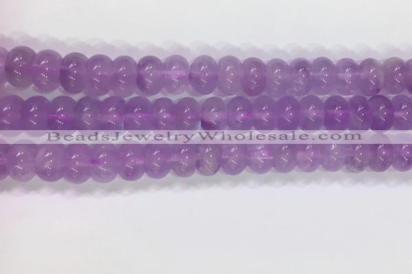 CNA970 15.5 inches 6*10mm faceted rondelle lavender amethyst beads