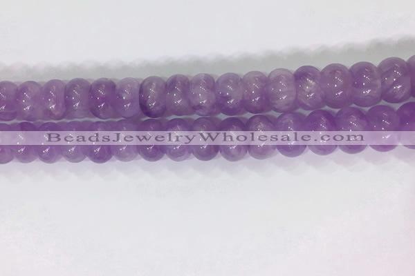 CNA971 15.5 inches 8*12mm faceted rondelle lavender amethyst beads