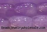 CNA975 15.5 inches 8*12mm drum natural lavender amethyst beads