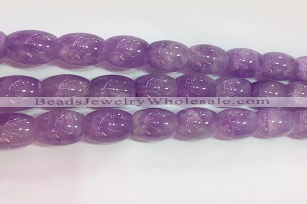 CNA978 15.5 inches 13*18mm drum natural lavender amethyst beads