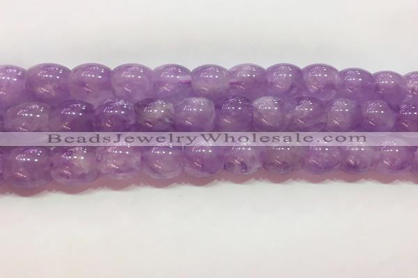 CNA980 15.5 inches 12*12mm drum natural lavender amethyst beads