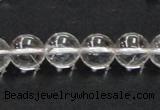 CNC04 15.5 inches 12mm round grade AB natural white crystal beads