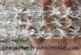 CNC806 14*18mm - 18*20mm faceted nuggets white crystal beads