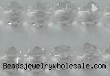 CNC88 15.5 inches 6mm faceted round natural white crystal beads