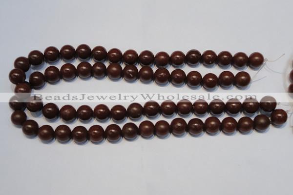 CNE08 15.5 inches 6mm round red stone needle beads wholesale